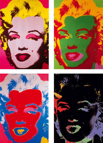 Andy Warhol, Marilyn Monroe, Serigrafie multiple con varianti di colore, 1967