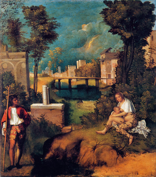 Giorgione, La tempesta, Olio su tela, 1507, Galleria dell'Accademia, Venezia