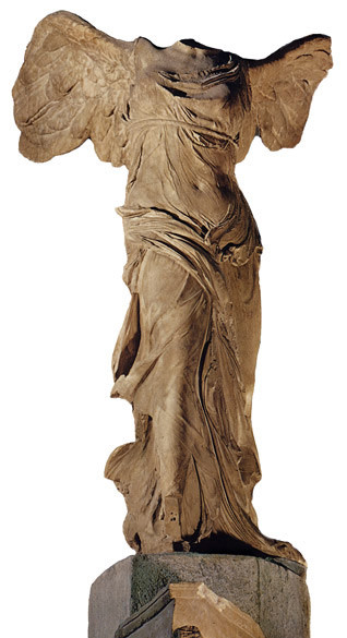 Nike di Samotracia, Marmo di Paros, 190 a.C., Museo del Louvre (Parigi)