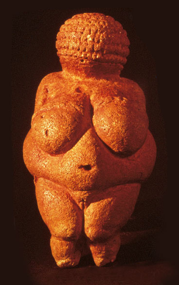 Venere di Willendorf, Pietra scolpita, 30000 a.C. ca, Naturhistorisches Museum (Vienna)