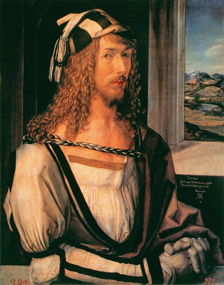 Albrecht Dürer, Autoritratto, Olio su tavola, 1498, Prado, Madrid