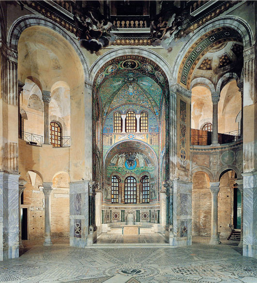 Basilica di San Vitale: presbiterio, Mosaico, VI sec. d.C., Basilica di San Vitale (Ravenna)