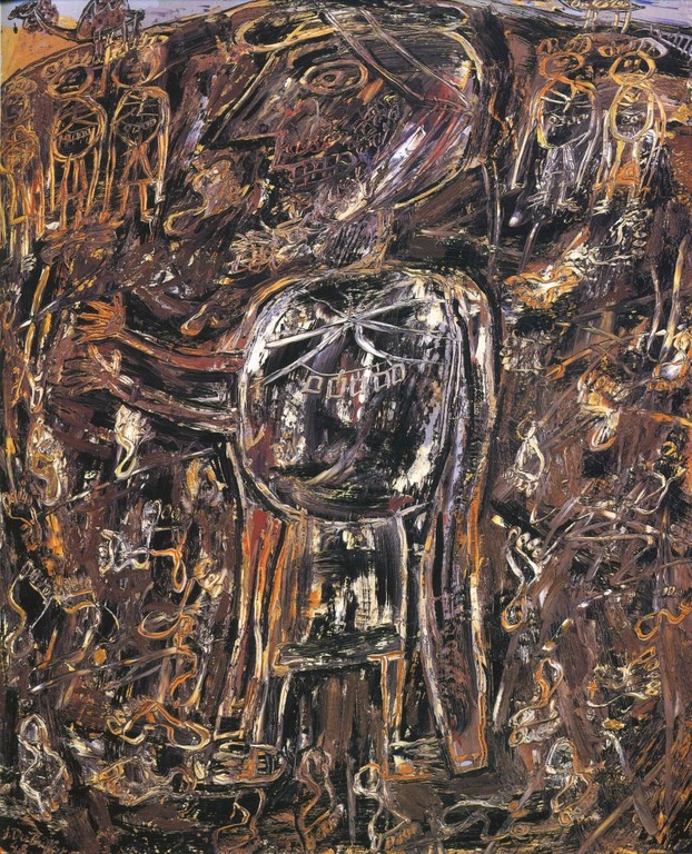 Jean Dubuffet, "Arab lábnyomaival", 1948,