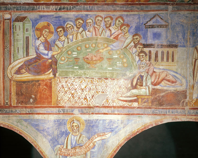 Ultima Cena, Affresco, Chiesa di Sant'Angelo in Formis (Capua)