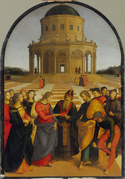Raffaello Sanzio, Sposalizio della Vergine, Olio su tavola, 1504, Pinacoteca di Brera, Milano