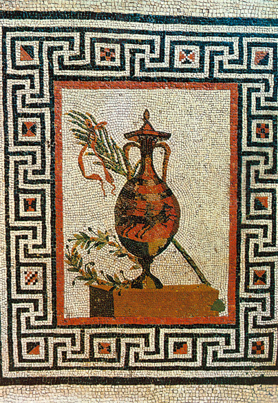 Mosaico pavimentale (Delo, Grecia), Mosaico in marmo, Delo