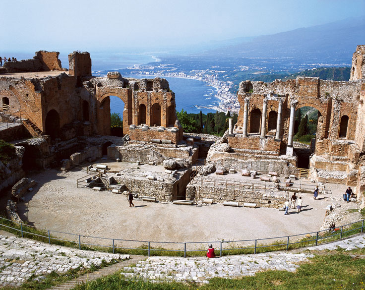Taormina: teatro greco, Arte greca, Taormina