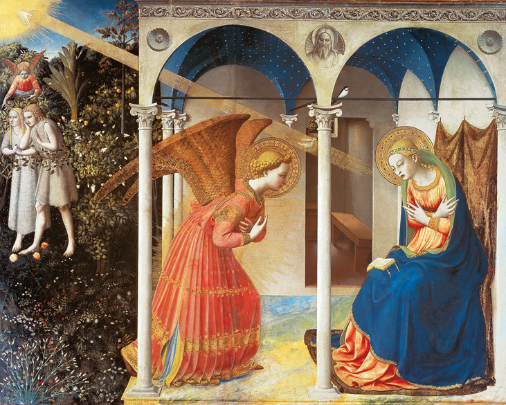 Beato Angelico, Annunciazione, Tempera su tavola, 1430 ca., Museo del Prado, Madrid