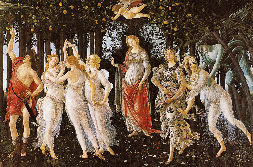 Sandro Botticelli, La Primavera, 1482, Uffizi, Firenze