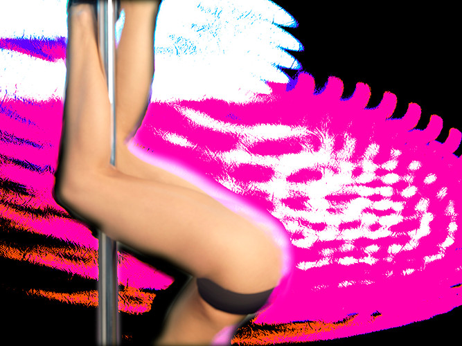 Aus der Serie "Pole-Light-Dance" 