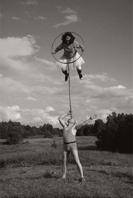      Performance with a Hoop | toned photo | 42x65 | 2009