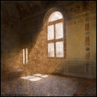 Story # 7 from series "Italien dust" , author's technology, 49x49 cm, 2014 Italy