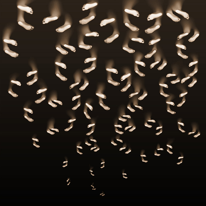 Maurizio Sapia | Unencoded Visions | 2021 - [EXP_1256.RAW | Inkjet-Druck auf Dibond | 2/4 | 35 x 35 cm in 76 x 90 cm | 1500,- €]