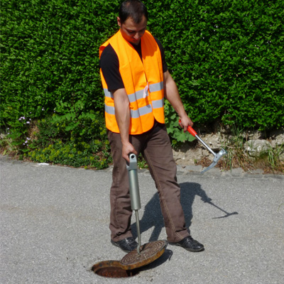 Kappenheber, Werkzeug, Hydranten, Zugstange, Kappe, Splitter, Strassenkappen