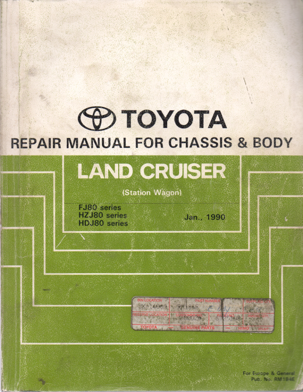 Toyota Service Repair Manuals Free Download PDF