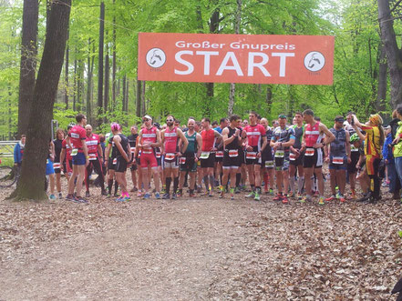 Tim Schicker zum Start des Limbacher Crossduathlons.