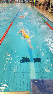 Steve Häcker beim Swim & Run Chemnitz.