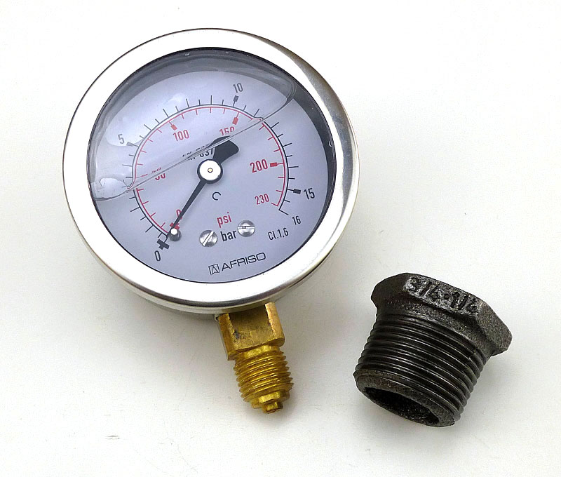 GlycerinManometer für Rohrmöbel ilTubo.de