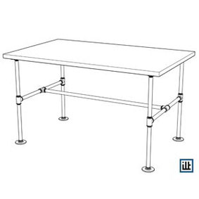 Tischgestell aus Wasserrohren, DIY Bauanleitung mit Stückliste
