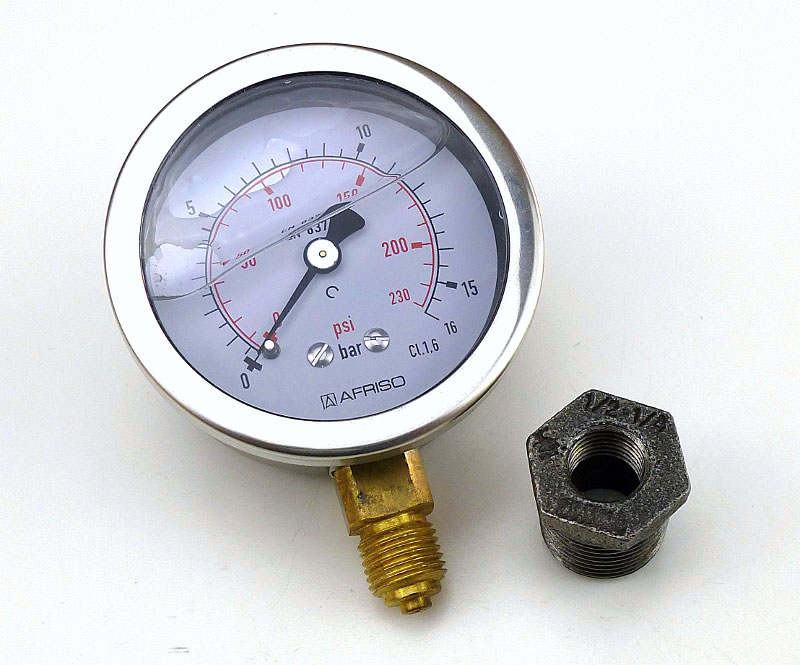 GlycerinManometer für Rohrmöbel ilTubo.de