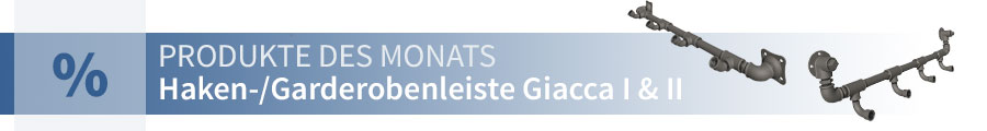 ilTubo Produkt des Monats mit Rabatt - Garderobenleiste / Hakenleiste Industrial