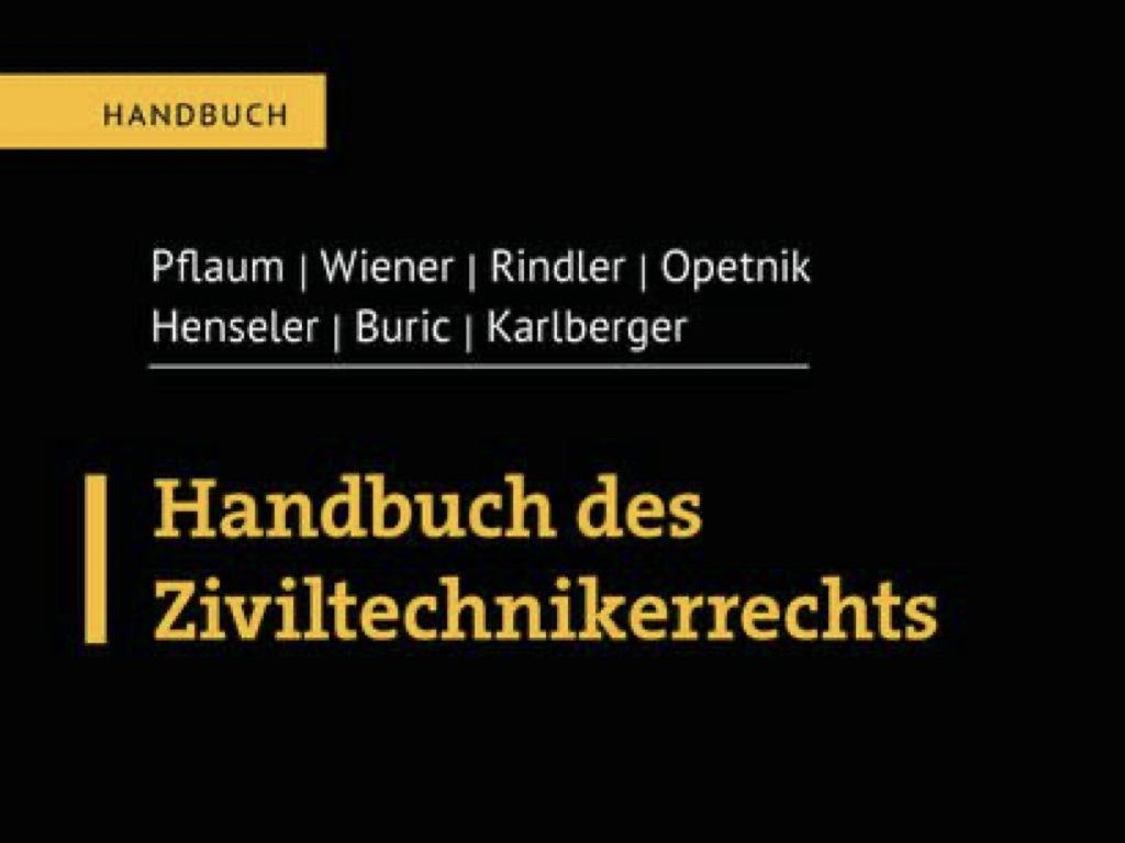 Handbuch des Ziviltechnikerrechts