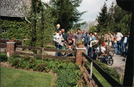 2005 Abholen des Vorjahreskönigs Jens Hesebeck