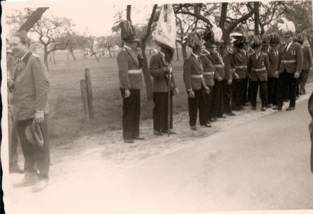 1964 Empfang der Gäste bei Hesebeck/Barge