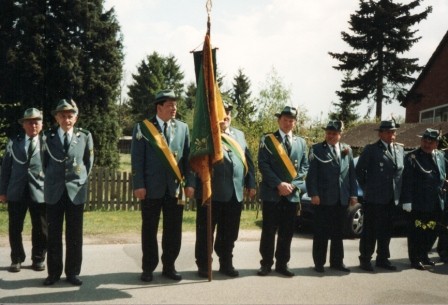 2005 Abholen des Vorjahreskönigs Jens Hesebeck