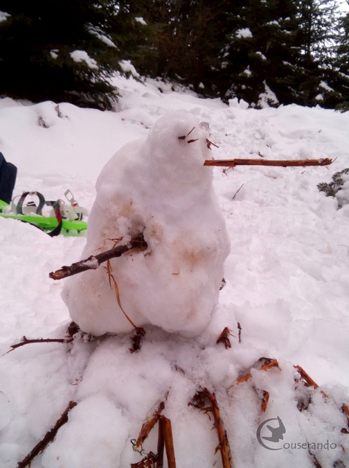 Sculpture sur neige, atelier Animaux fantastiques - Doriane GAUTIER, Couserando - Guzet Ariège Pyrénées