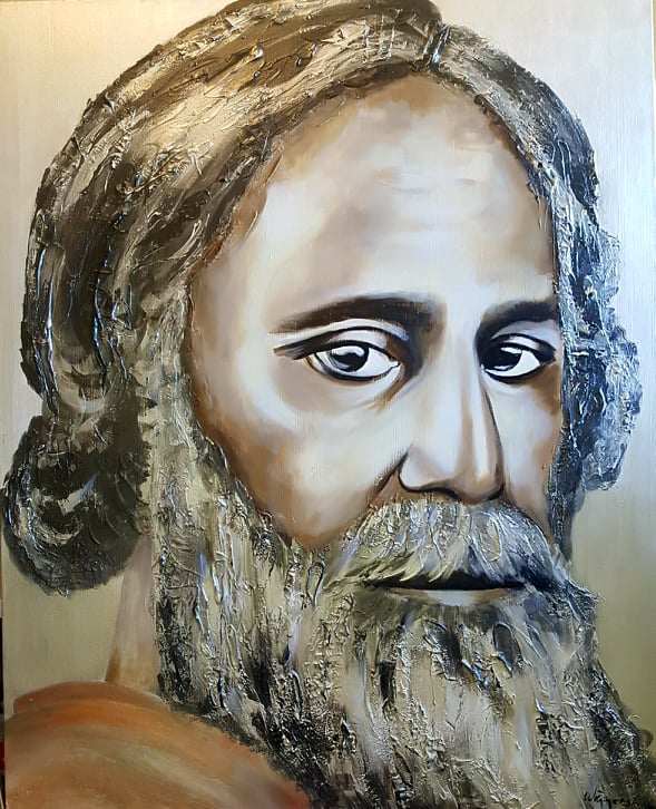 R. Tagore...100x80 cm