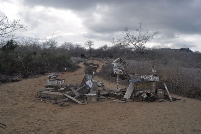 die erste Poststation auf den Galapagosinseln