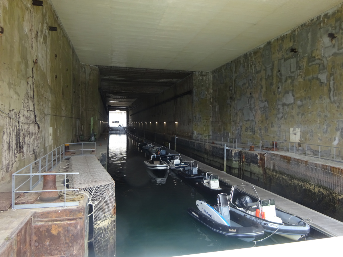 Die Bunkeranlage in Lorient, heute "La Base" 