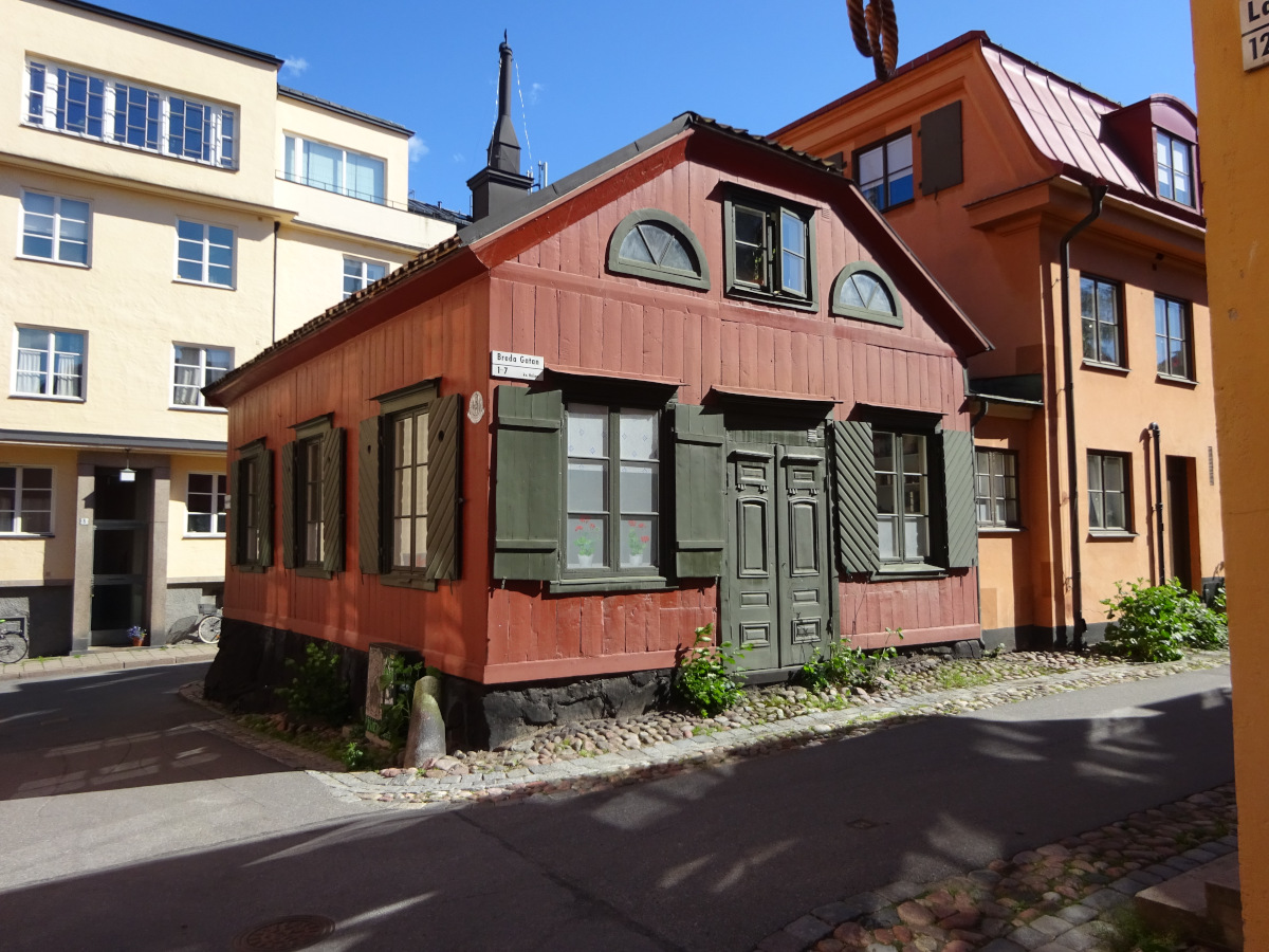 Alte Werftarbeitersiedlung nahe beim Wasa Hafen