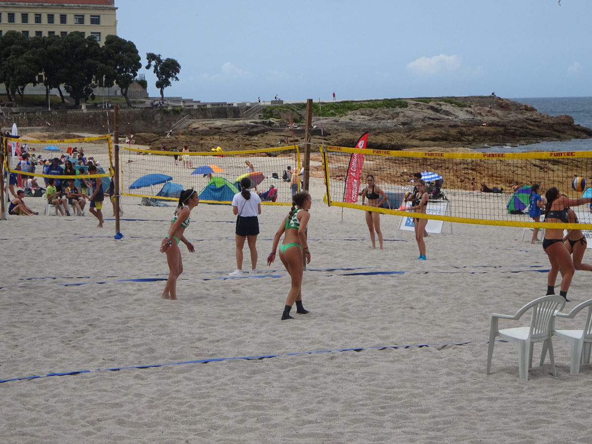 Beach Volleyball Turnier in A Coruna