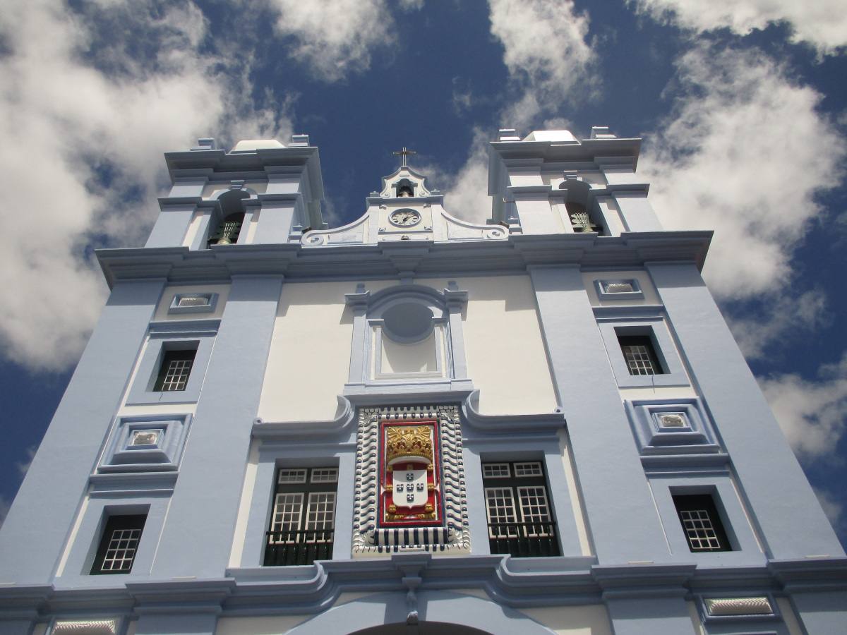 Neu aufgebaute Kirche in Angro do Heroismo