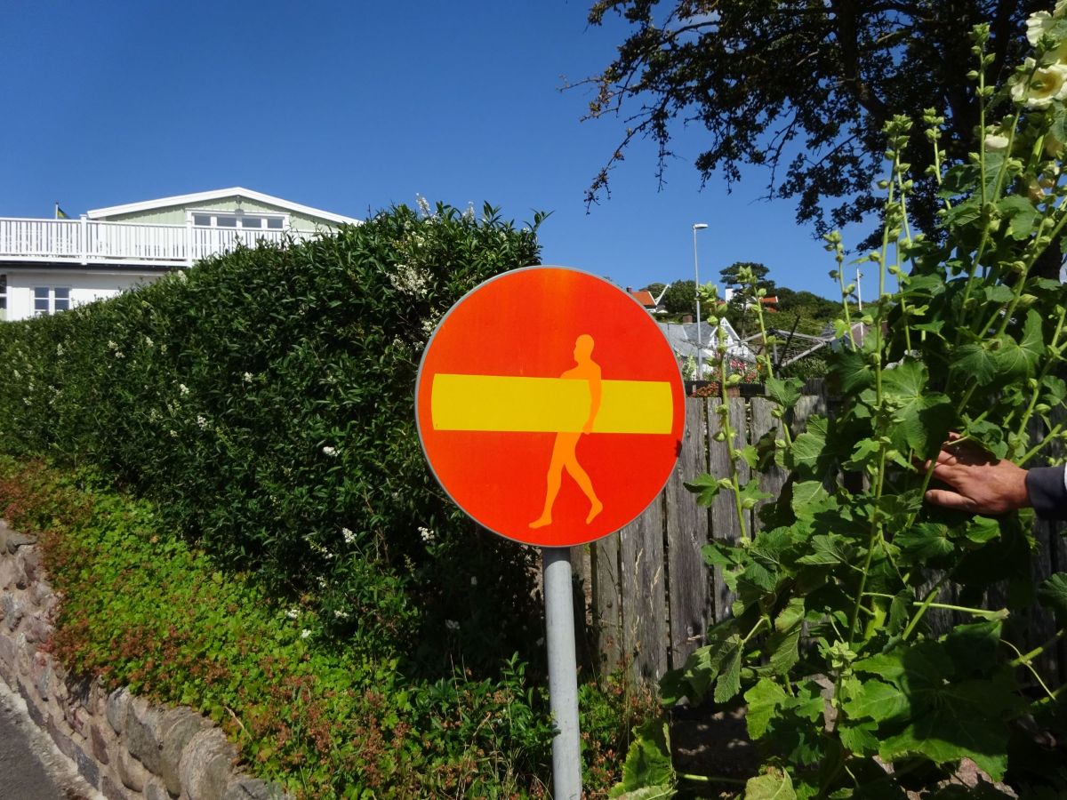Und Humor haben sie hier auch