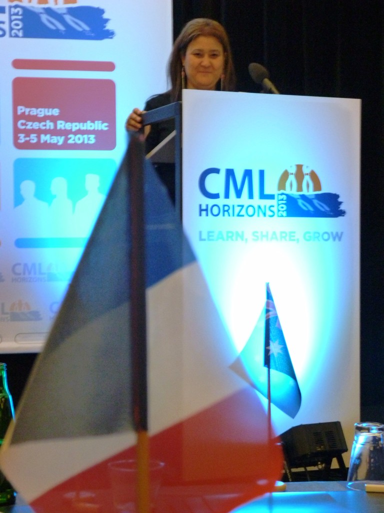 Mina Daban à la tribune du CML Horizons 2013