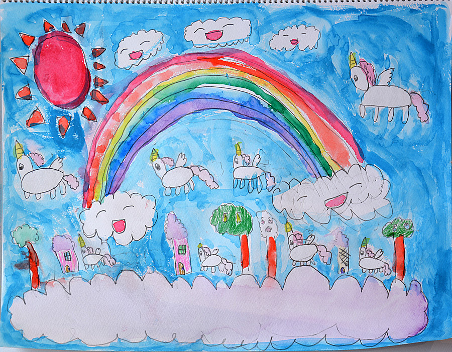 空想画 小学生 茅ヶ崎の絵画教室 造形教室あとりえこも