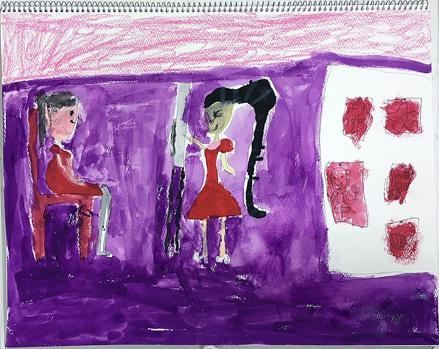 小１　かのんさん　「えかきさんになりたい」