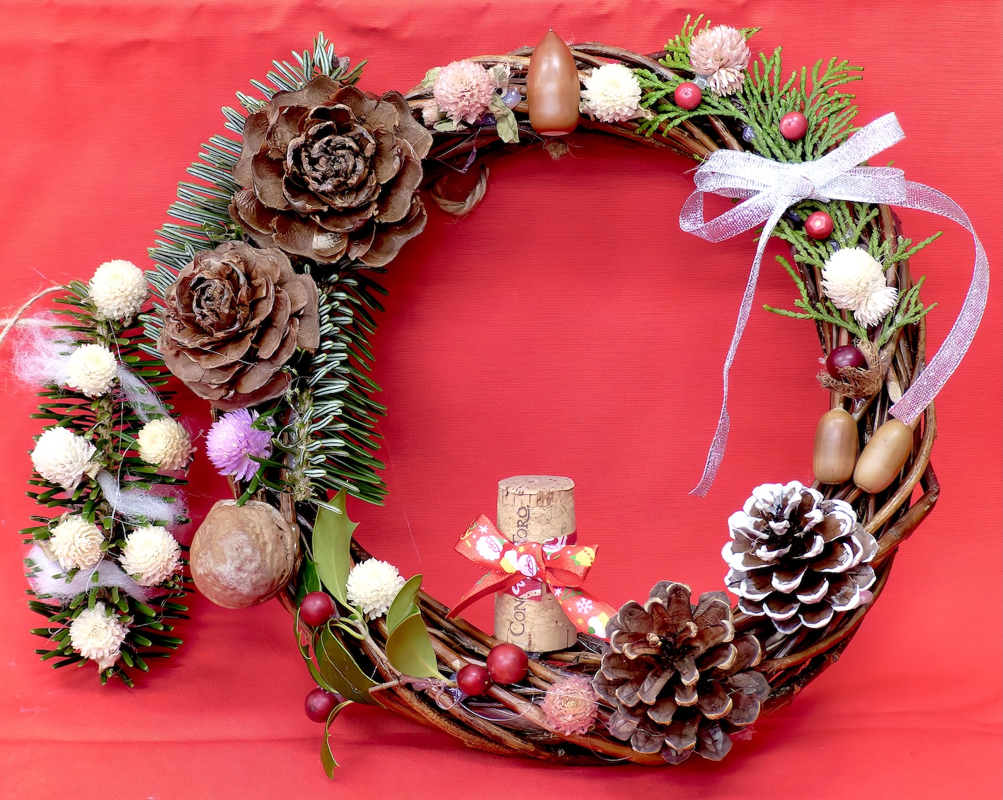木の実で作ろう！クリスマスリース