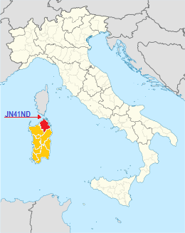 Sardinia map