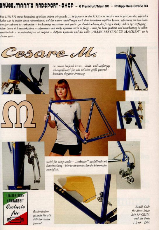 Auszug aus dem 1982er Brügelmann-Katalog.