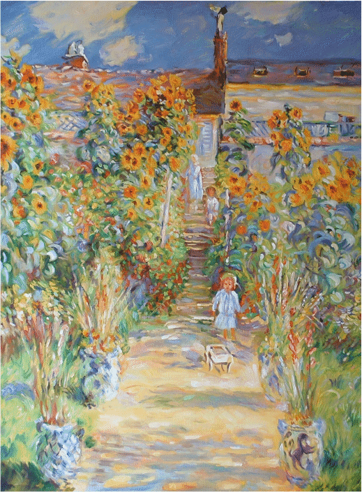 Claude Monet, THE GARDEN AT VETHEUIL