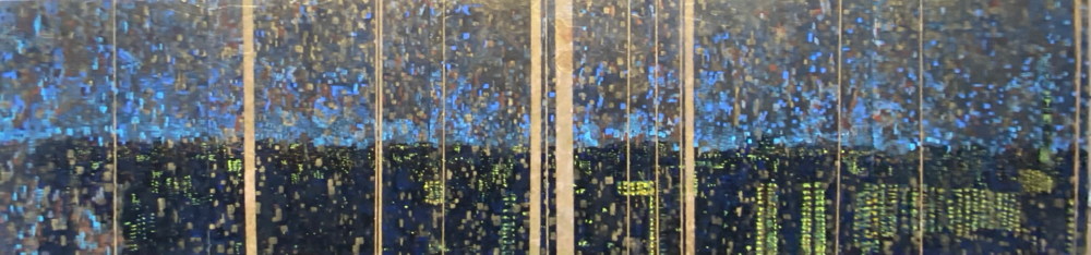 降る、ほしがふる　　f8×5(455×1900)/Acrylgouache