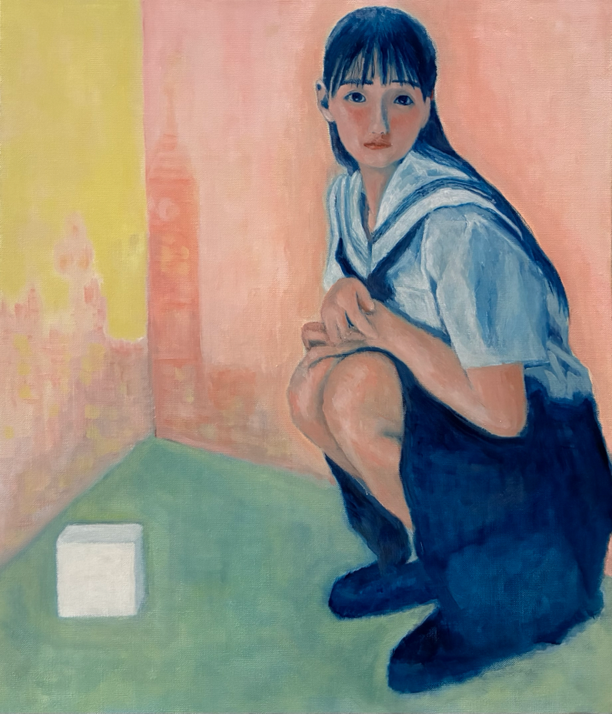 「cube」       F10(530×455)/oil、canvas