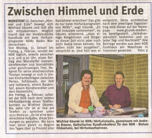 Der "Wunstorfer Stadtanzeiger", 27. Januar 2011