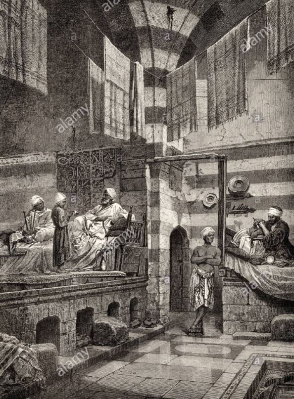 latrine egizie con vaso in arenaria