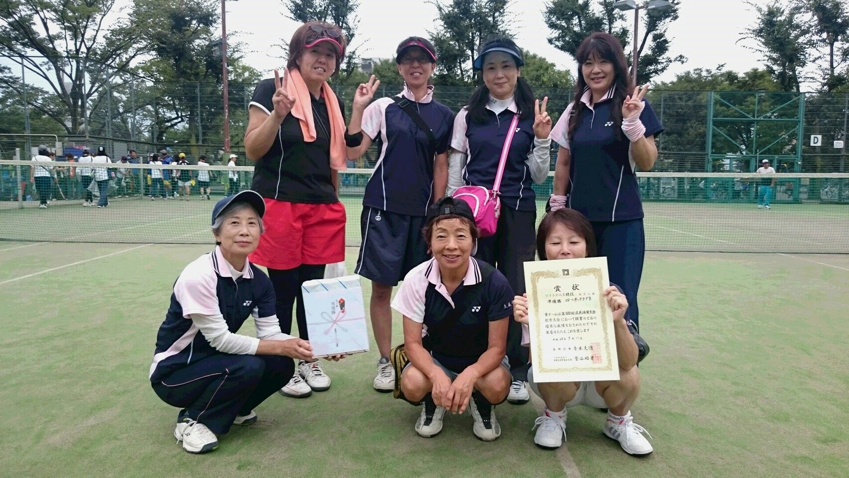 女子Ｂチーム　2016年葛飾区秋季団体戦3部準優勝