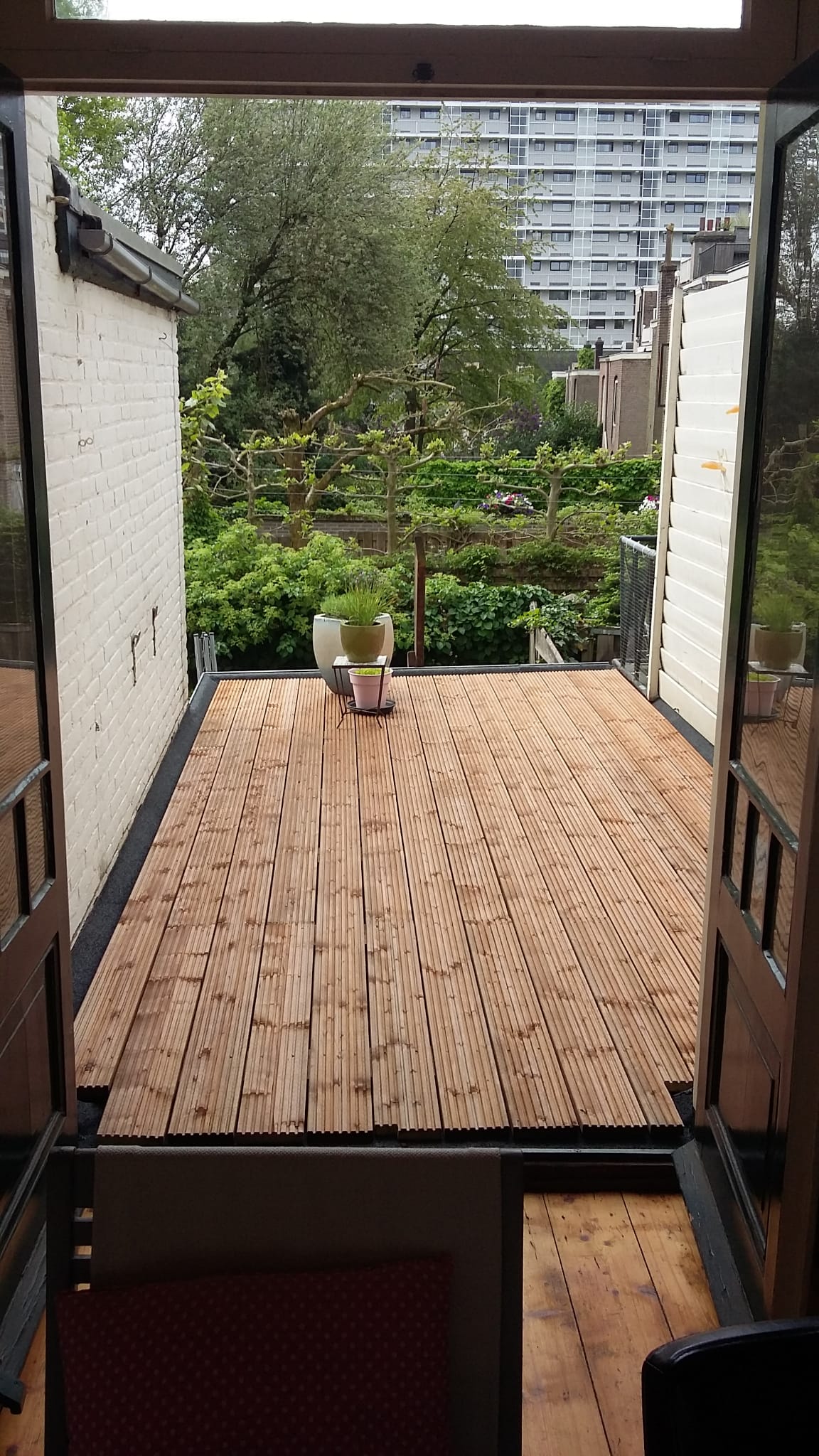 Nieuw terras/afdak